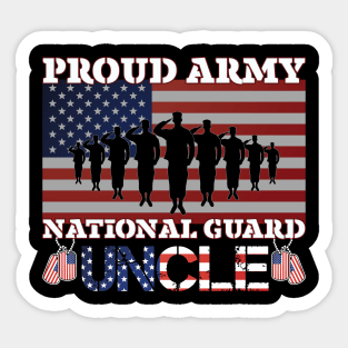 Proud Army National Guard Uncle Sticker